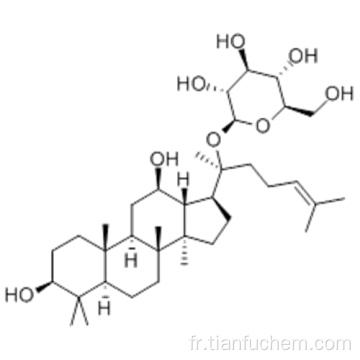 (20S) -20- (β-D-glucopyranosyloxy) dammara-24-ène-3β, 12β-diol CAS 39262-14-1